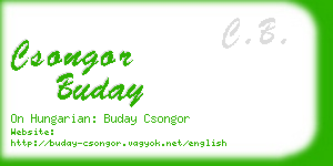 csongor buday business card